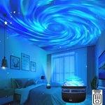 projecteur étoiles bleu violet rose ambiant spirales étoiles moderne usb multicolore télécommande chambre fête