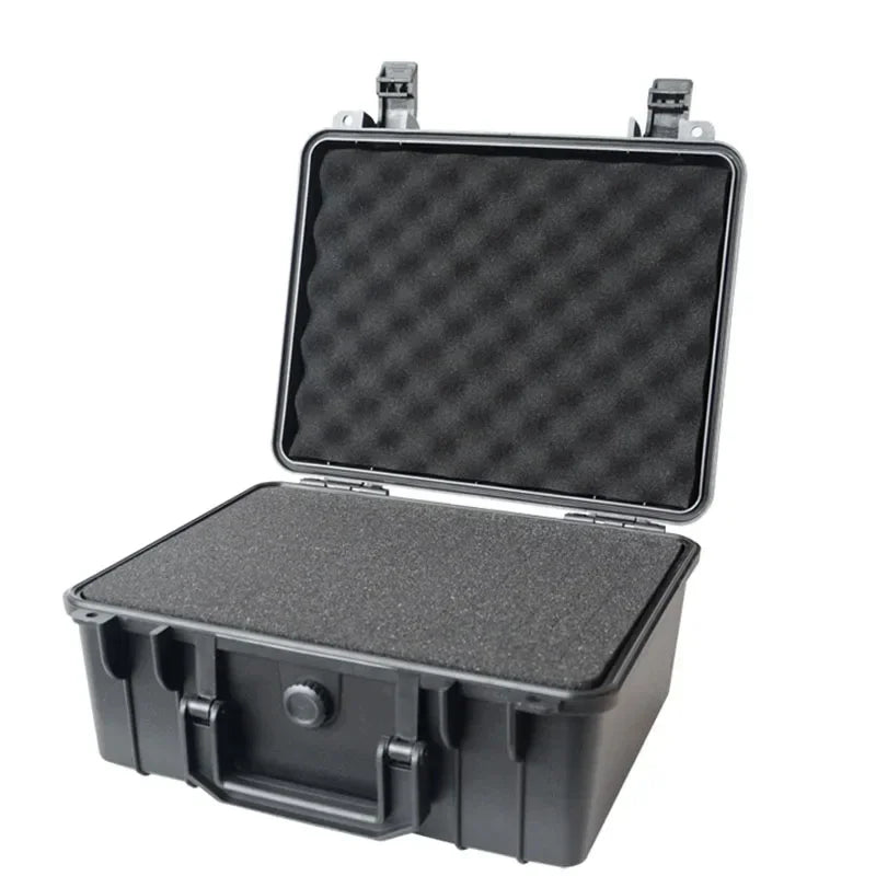 valise rigide noire robuste 280mm 240mm 130mm mousse d'expansion poignée