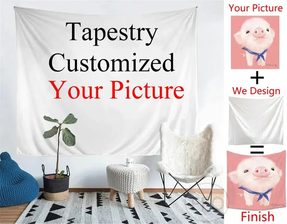 tapisserie personnalisée moderne blanc imprimé clips lavable machine rectangle 150x100cm