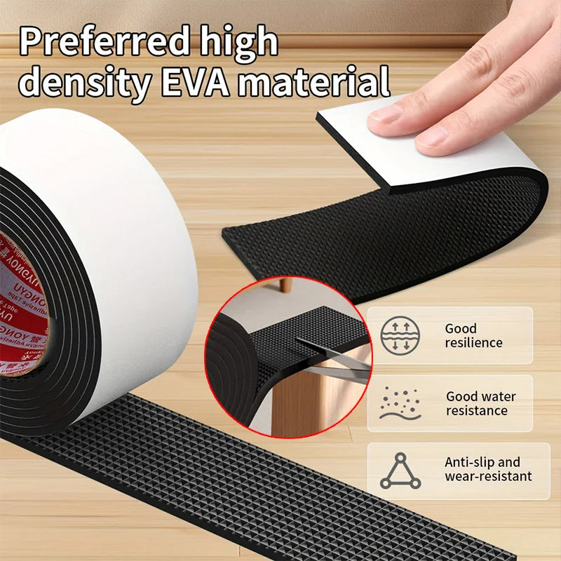 protection meubles antidérapante caoutchouc adhésive noire maille pratique chaise table rondelle antidérapage utilitaire
