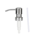 distributeur savon liquide moderne acier inoxydable argenté blanc bouchon remplissage
