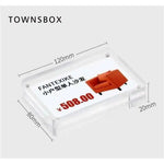 support publicitaire moderne transparent clips acrylique 120mm 80mm 20mm