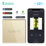 interrupteur wifi rideaux connecté app smart life tuya alexa google moderne minimaliste bluetooth