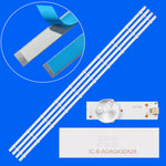 ruban led blanc bleu moderne connecteur électrique fixations inclusées