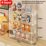 présentoir mural multifonctionnel clips fixation mur transparent figurines animées divers articles rangement couleurs modernes