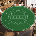 nappe poker tapis jeu vert bleu marine motif cartes table maison casino