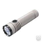 lampe poche rechargeable led noire 30w intense stroboscope auto défense texturée moderne