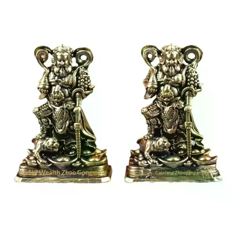 figurine dorée protège richesse prospérité asiatique décoration maison details armure animaux