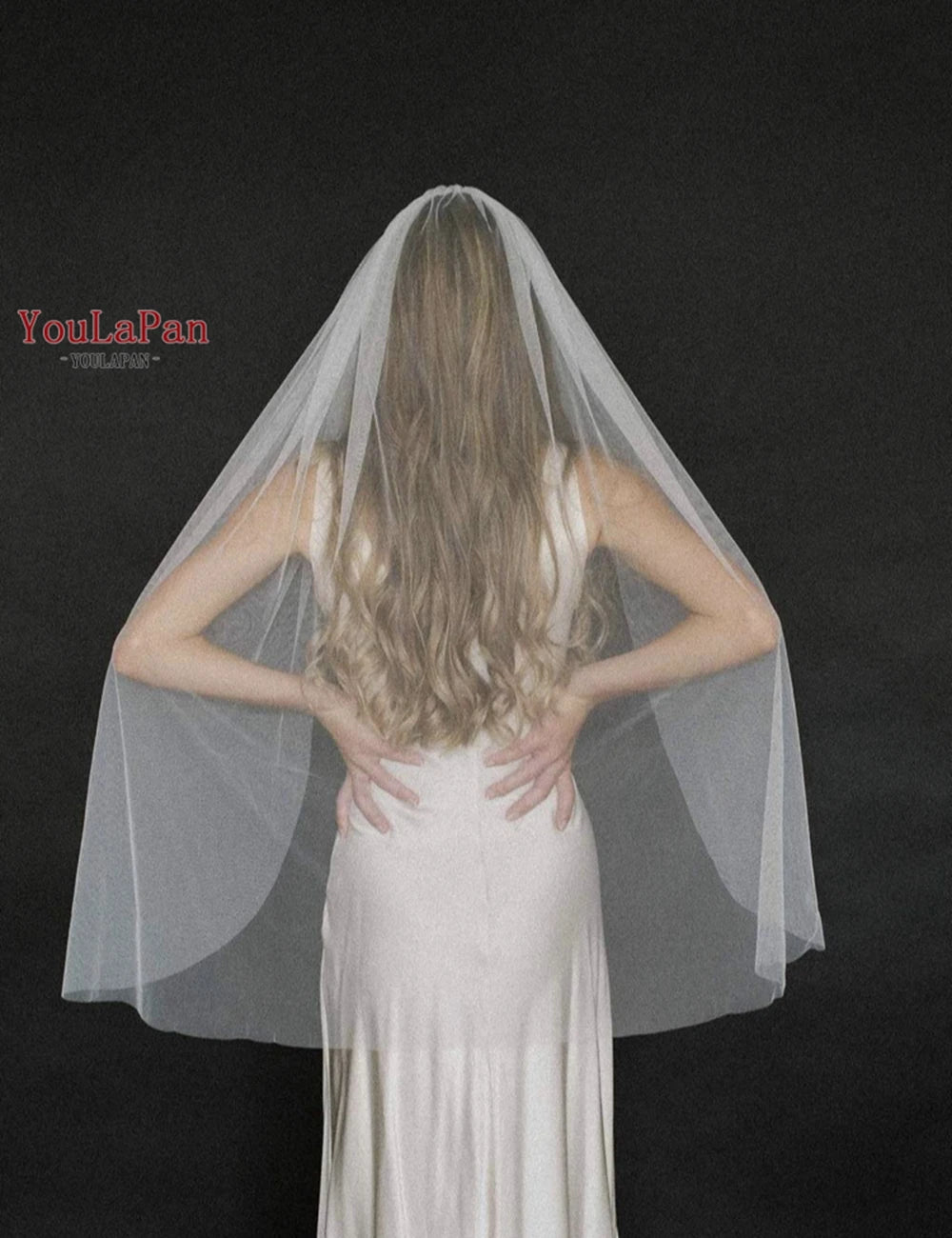 voile mariée blanc classique monocouche bord coupé nylon transparent femme