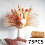 décoration maison bouquet fleurs séchées naturelles rouges anniversaire mariage rustic