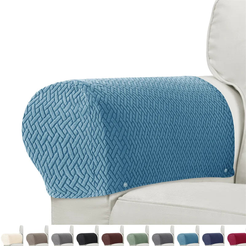 housses canapé anti poussière motif géométrique vert modernes pièces fixées tissu polyestère machine lavable
