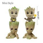 cache pot groot résine vert clair figurine gardiens galaxie décoration maison plante artificielle créatif
