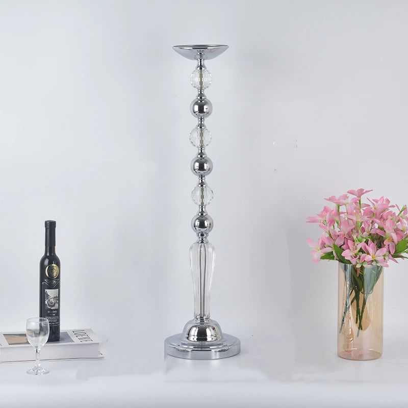 bougeoirs or transparent rondelles mariage anniversaire décoration moderne classique