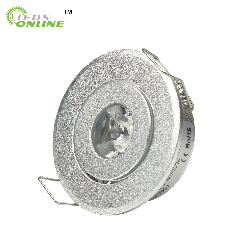 spots led argentés gravés modernes clips câbles 4000k 6000k 3000k 60lm 249lm chambre coucher