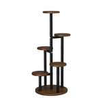 étagère plantes moderne multi niveaux noire blanche bois pots succulentesintérieurextérieur