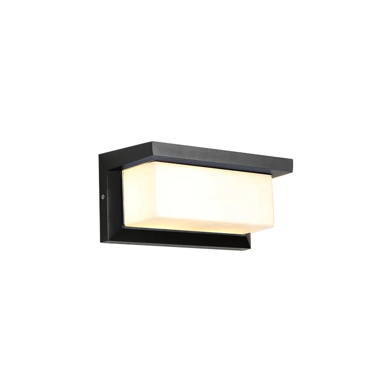lumière murale led moderne noir ip65 sensor motion autoinstallation extérieure hydrofuge 3000k
