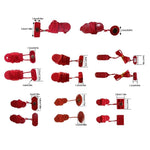 bracelet fitness cordelette aimant rouge moderne sportif pvc abs rétractable contrôle tactile