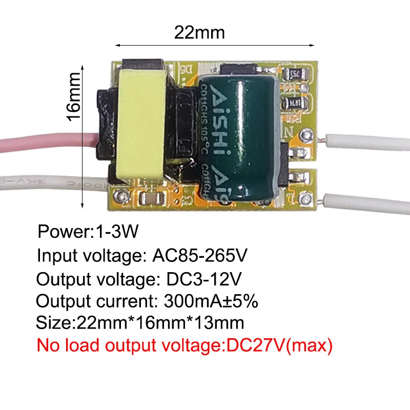 transformateurs led alimentation 1w 3w 4w 7w 8w 12w 15w 18w 20w 25w 36w