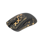 souris gaming noire or motif moderne caoutchouc sportif