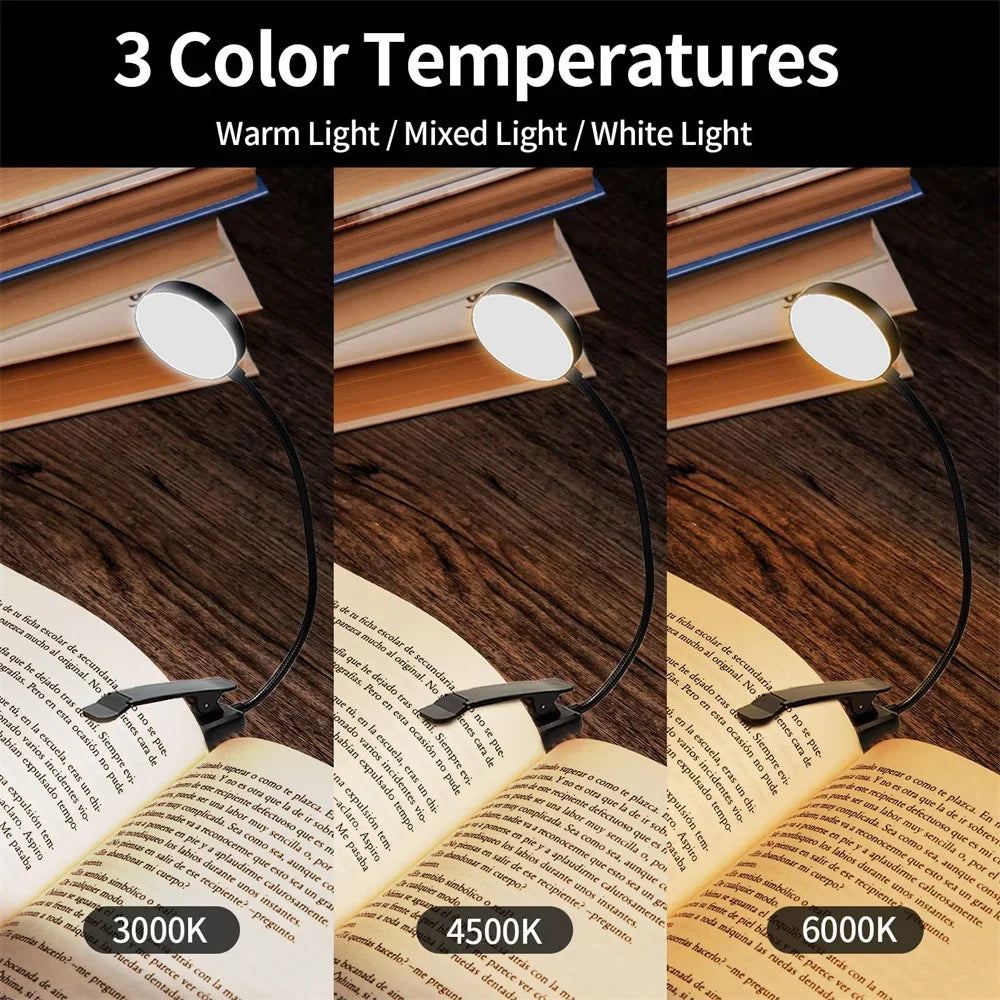 lampe lecture rechargeable led flexible pince usb variable moderne minimaliste