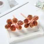 décoration intérieure cônes pin artificiels moderne brillants mariage anniversaire baby shower