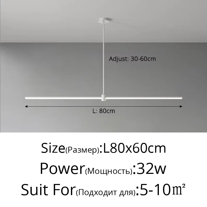 lampe suspendue moderne minimaliste aluminium blanc noir luminaire salon cuisine intérieur led