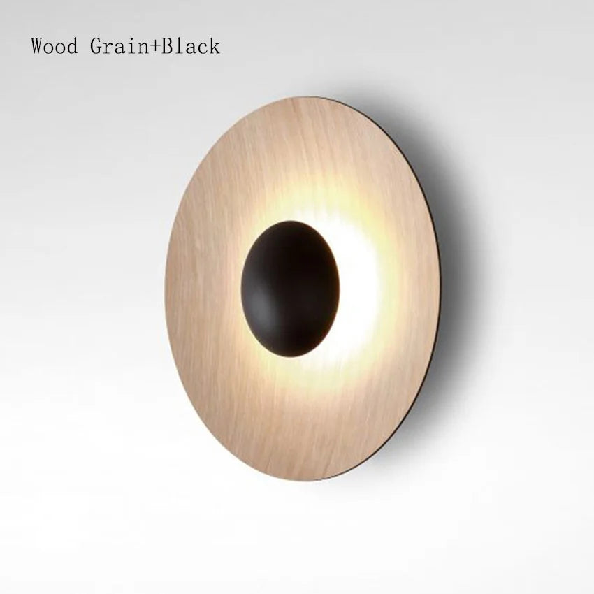 Applique murale LED ronde contemporaine blanc noir marron doré éclairage quotidien cuisine salle manger