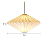 suspension lumineuse moderne origami beige plissé opacité intérieur chambre salon