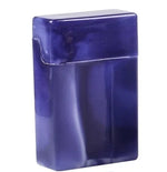 boîte cigarettes bleu marbré moderne boîte briquet stylo violet vert