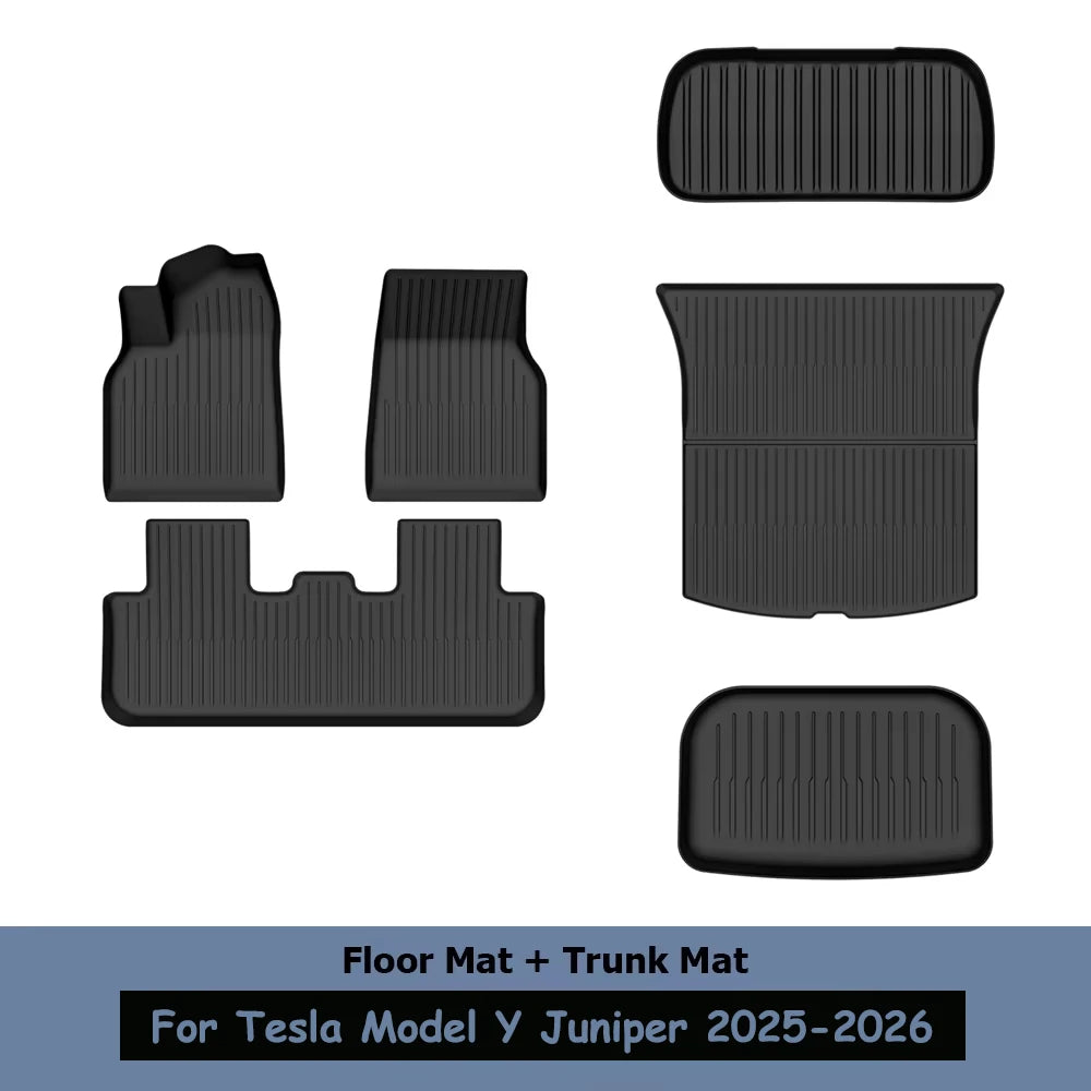 tapis sol voiture tesla model noir rayures horizontales velcro moderne