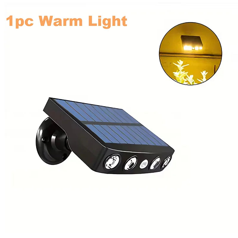 lampe solaire extérieure détecteur mouvement mode nuit moderne surveillance jardin opaque