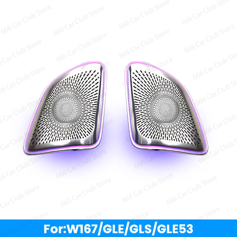 cache tweeter voiture adhésif noir moderne lampe ambiance décoration intérieure auto led module contrôle