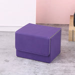 boîtes rangement pliantes simili cuir rouge verte violette grise noire moderne