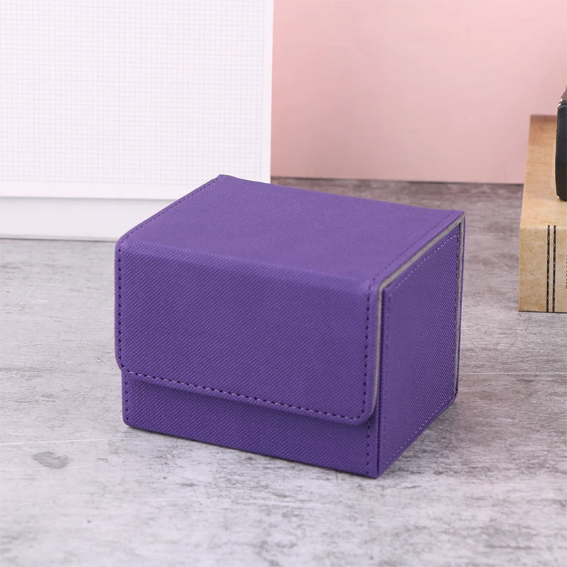 boîtes rangement pliantes simili cuir rouge verte violette grise noire moderne