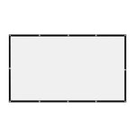 écran projection blanc noir pvc moderne 60 72 84 100 120 150 pouces