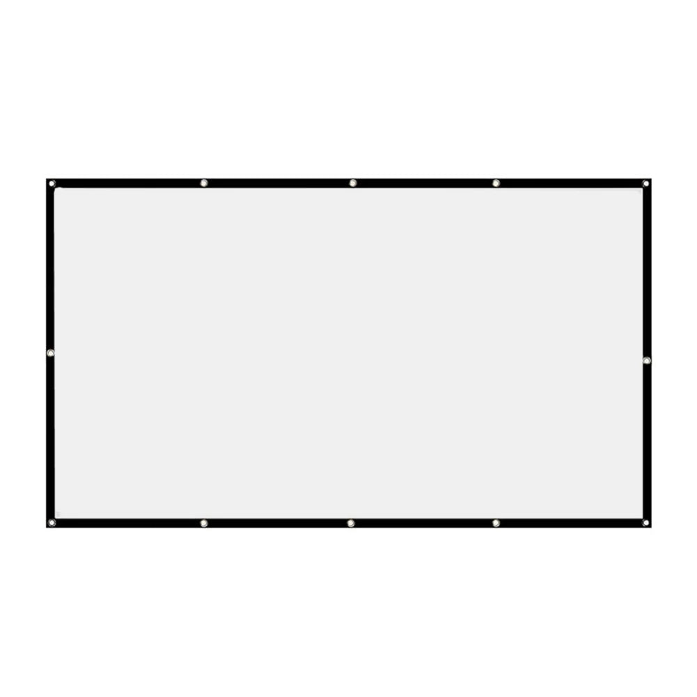 écran projection blanc noir pvc moderne 60 72 84 100 120 150 pouces