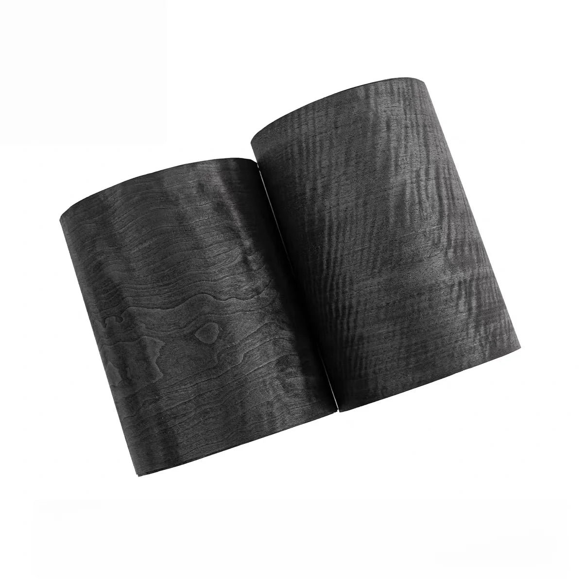 placage bois texturé ondulé noir moderne 250cm long 18cm large décoration meuble guitare