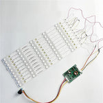 bandes led blancs moderne téléviseur lcd rétroéclairage transparent accessoires électroniques câbles connecteurs 12v