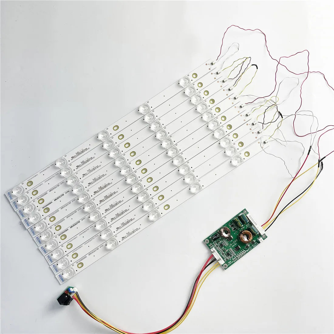 bandes led blancs moderne téléviseur lcd rétroéclairage transparent accessoires électroniques câbles connecteurs 12v