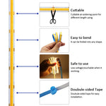 ruban led flexible 12v 3000k 4000k 6000k dimmable decoration maison moderne