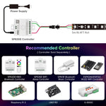 ruban led noir 24v ip65 ip67 108 ledsm adhésif moderne 5m 50000h led intégrées