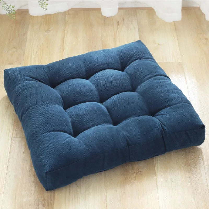 coussin sol velours épais violet vert moderne 53x53cm 45x45cm polyester anti décubitus