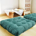 coussin sol velours épais violet vert moderne 53x53cm 45x45cm polyester anti décubitus