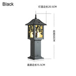 lampadaire extérieur asiatique led ip55 bronze noir éclairage paysagiste floral rustiqueextérieur moderne autonomedefixationsoltranslucide