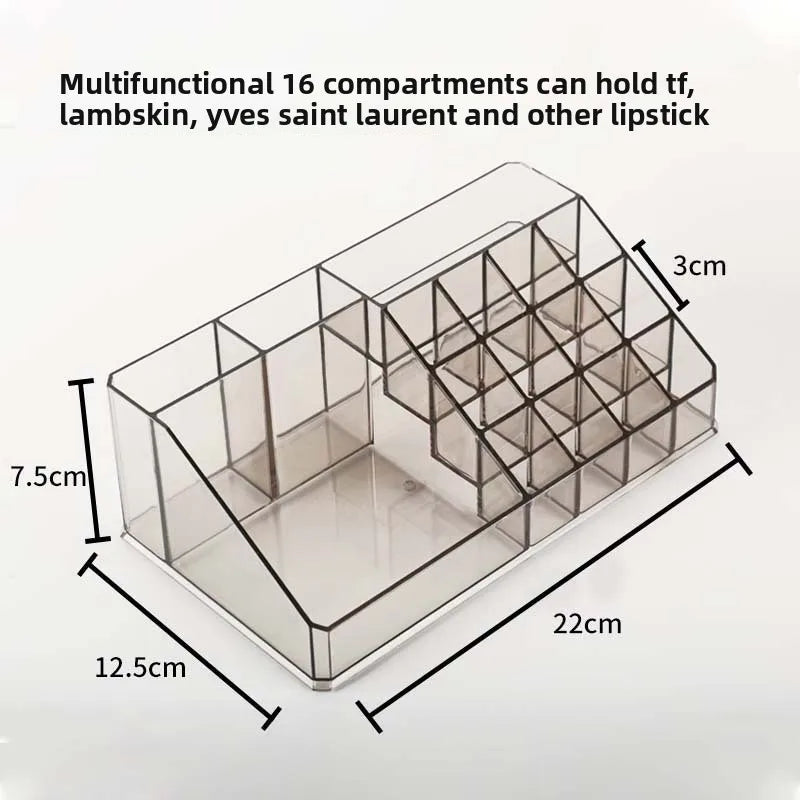 boîte maquillage transparente moderne boîte rangement simili cuir organisation coiffeuse produits cosmétiques porte maquillage