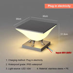 lumière solaire moderne pieds métalliques blanc gris contemporain minimaliste led