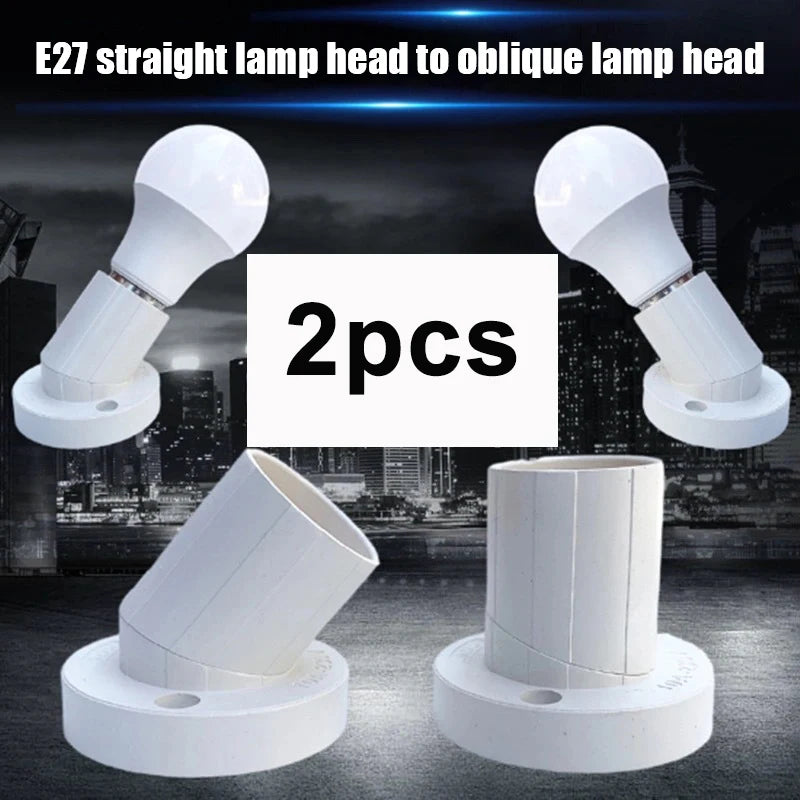 supports lampe blancs modernes 45 degrés rotation lisses abs matériauxintérieurDecoration