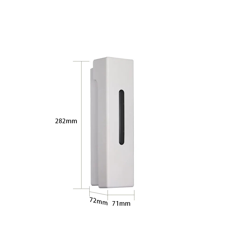 distributeur savon liquide moderne noir blanc adhésif sans perçage grande capacité minimaliste opaques