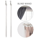tige rideau moderne blanc clips métalliques lot deux attache rideau invisible acrylic