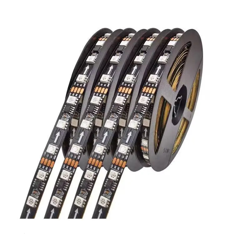ruban led flexible 30 60 leds rgb full color ip65 waterproof adhésif moderne